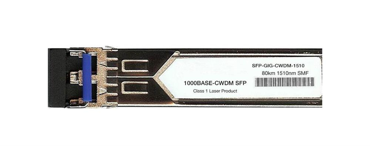 SFP-GIG-CWDM-1510 Alcatel-Lucent 1Gbps 1000Base-CWDM 1510nm 80km Single-mode Fiber SFP Transceiver (Refurbished)