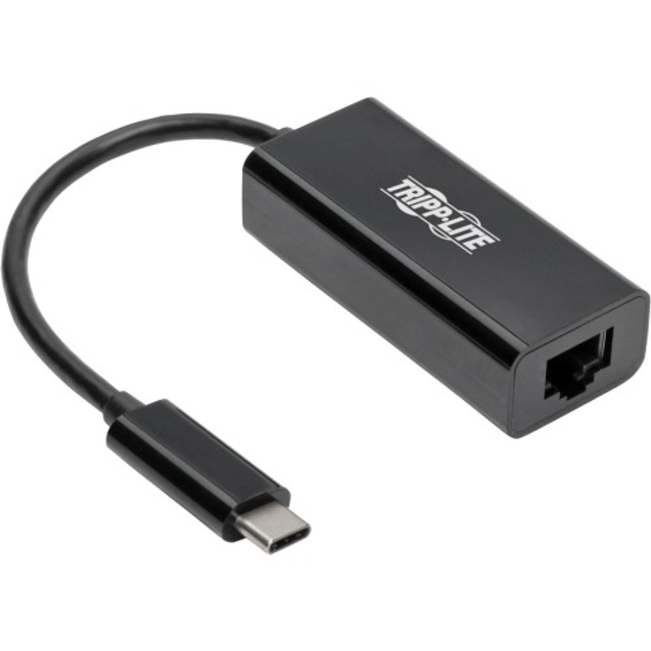 U436-06N-GB Tripp Lite USB C to Gigabit Ethernet Adapter USB Type C to Gbe 10/100/1000 Thunderbolt 3 Compatible Black USB 3.1 Type C 1 Port(s) 1 Twisted Pair