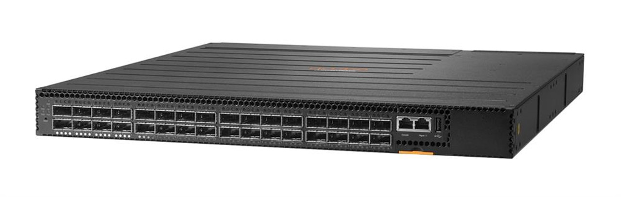 JL579A HP Aruba 8320 32-Ports QSFP+ 40 Gigabit Ethernet Layer 3 1U Rack-mountable Manageable Switch with 1x Serial RJ-45, 1x Console (micro-USB) and 1x