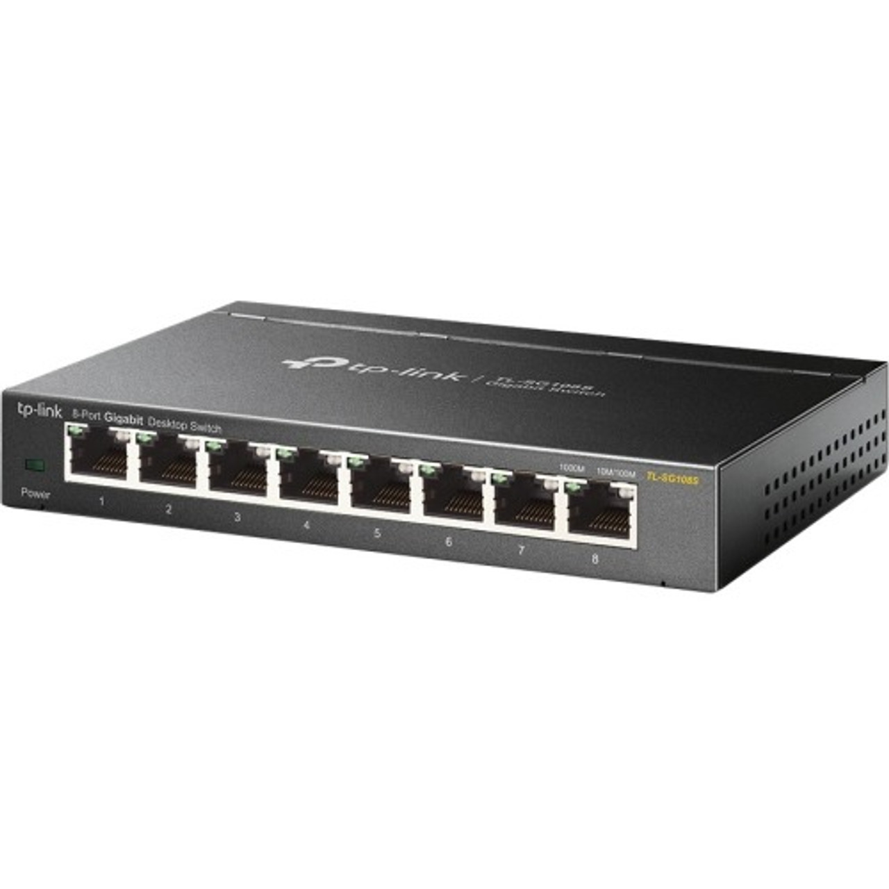 TL-SG108S TP-LINK 8-Port 10/100/1000Mbps Desktop Switch 8 x Gigabit Ethernet Network Twisted Pair 2 Layer Supported Desktop, Wall Mountable (Refurbished)