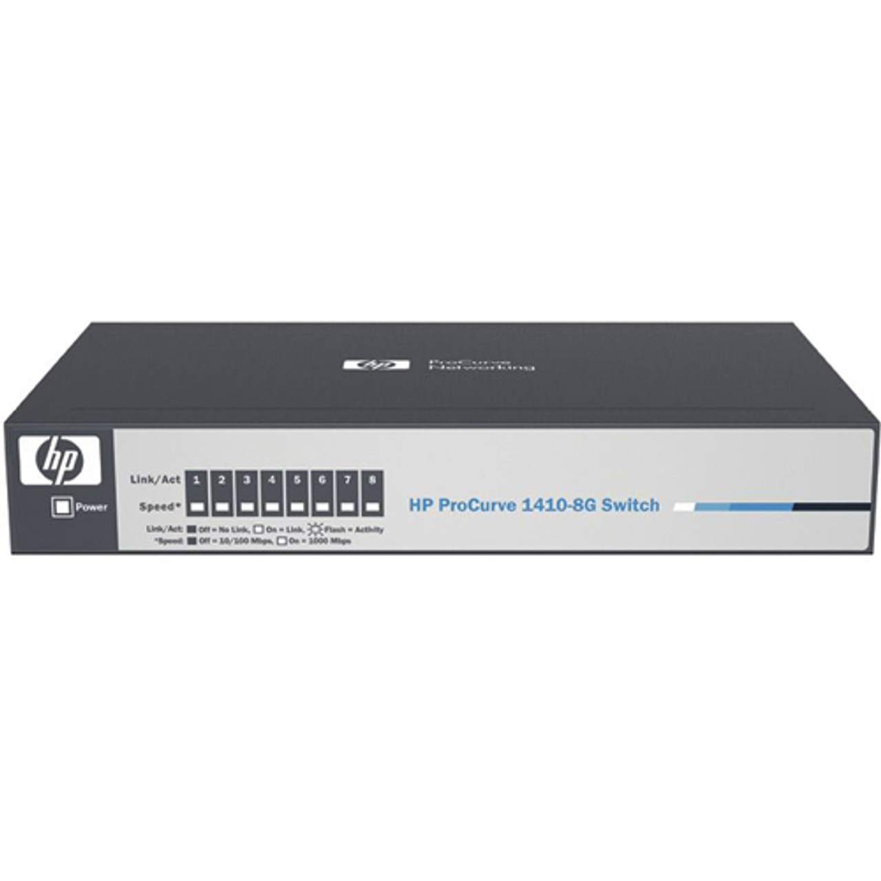 J9559A#ABB HPE ProCurve 1410-8G Ethernet Switch 8 x Gigabit Ethernet Network 2 Layer Supported Wall Mountable, Desktop (Refurbished)