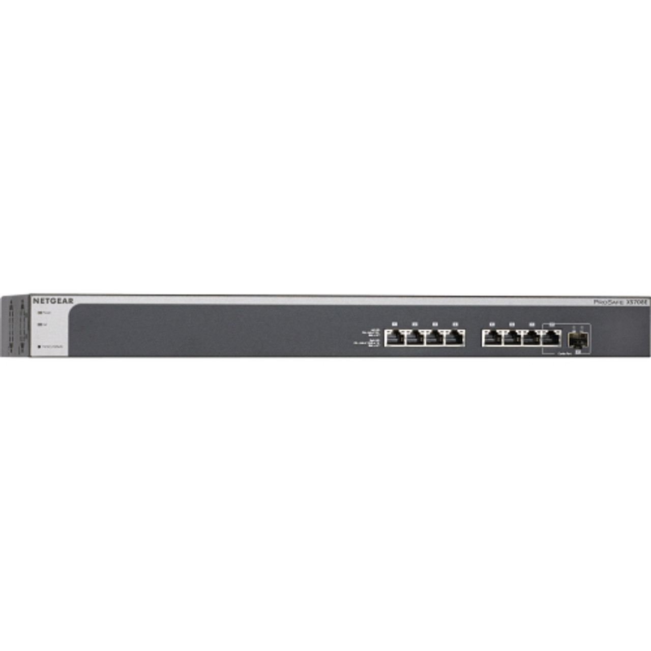 XS708E Netgear 8-port 10-Gigabit ProSafe Plus Switch Twisted Pair Optical  Fiber 2 Layer Supported Rack-mountable (Refurbished)