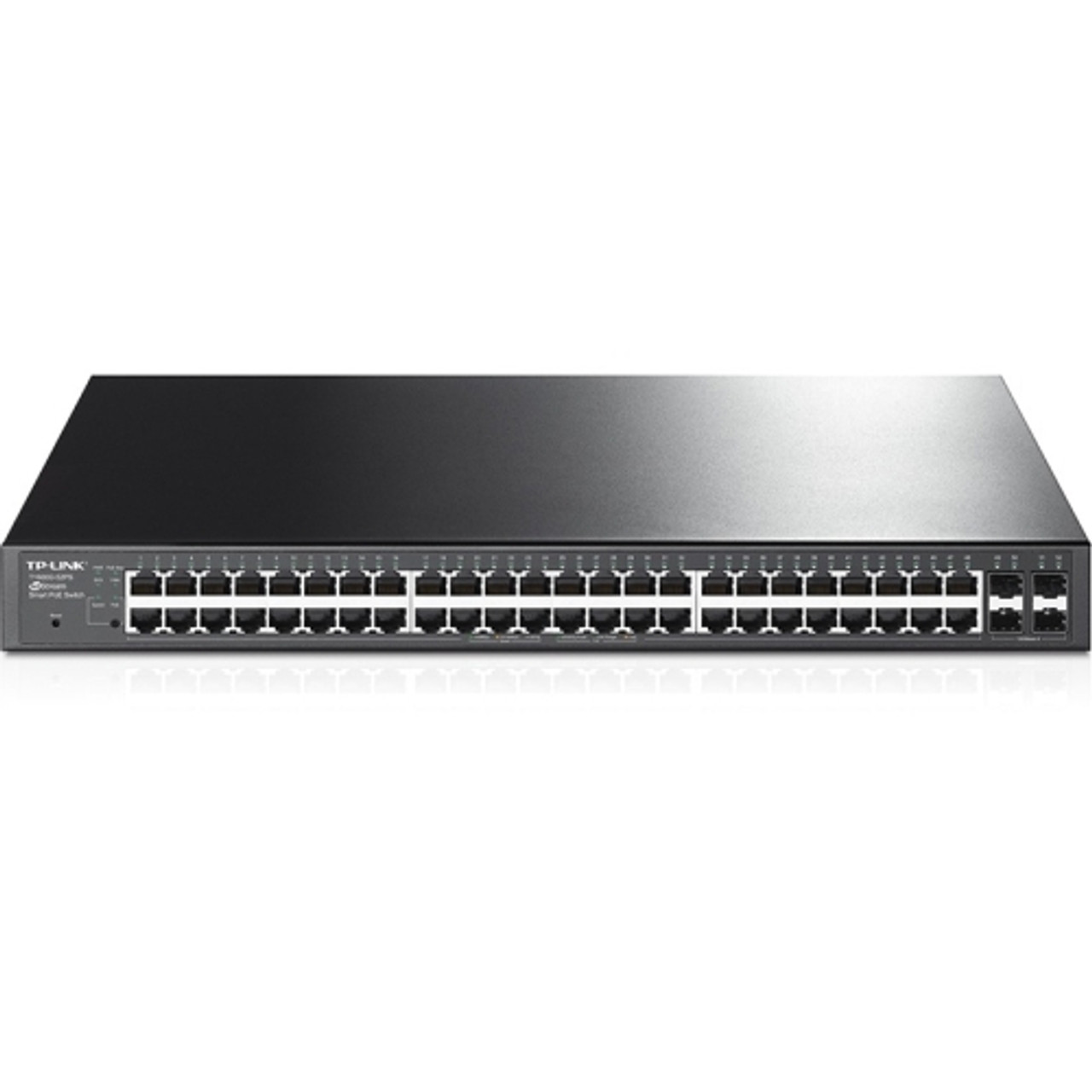 T1600G-52PS TP-LINK JetStream 48-Ports Gigabit Smart PoE+ Switch with 4 SFP Slots (Refurbished)