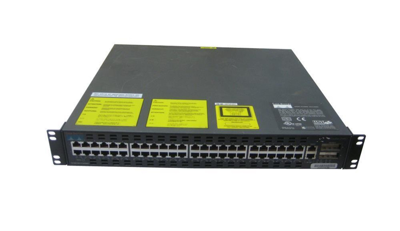 WS-C2948GB Cisco Catalyst 2948g 48-Ports 10/100Base-T Fast Ethernet Switch with 2x GBIC (Refurbished)