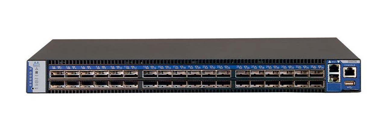 SX6036 Mellanox Infiniband 36-Ports QSFP FDR 56Gbps Switch (Refurbished)