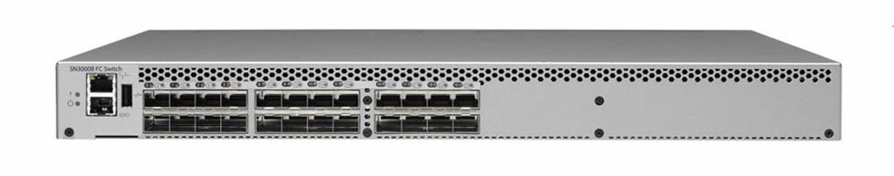 QW938B#ABA HP SN3000B 24-Ports RJ-45 10Base-T/100Base-TX 16Gbps Manageable Rack-Mountable Switch (Refurbished)