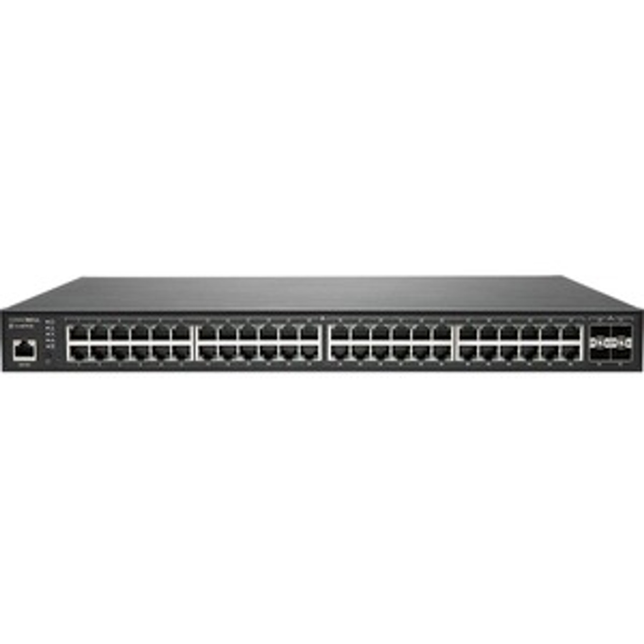 02-SSC-2466 SonicWall Switch SWS14-48FPOE - 52 Ports - Manageable - 2 Layer Supported - Modular - 530 W Power Consumption - 740 W PoE Budget - Optical Fiber,