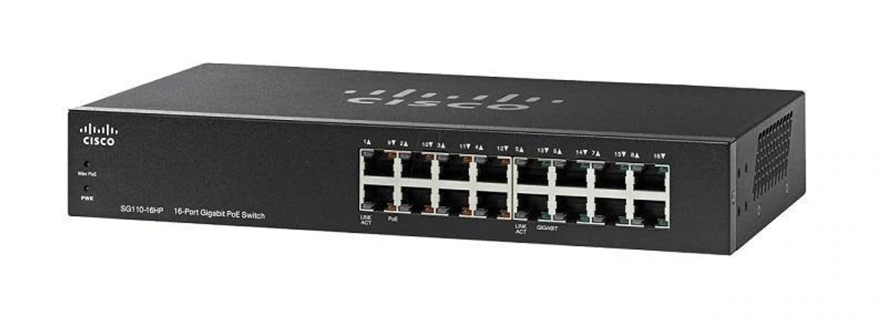 SG110-16HP-AU Cisco SG110-16HP Ethernet Switch - 16 Ports - 10/100