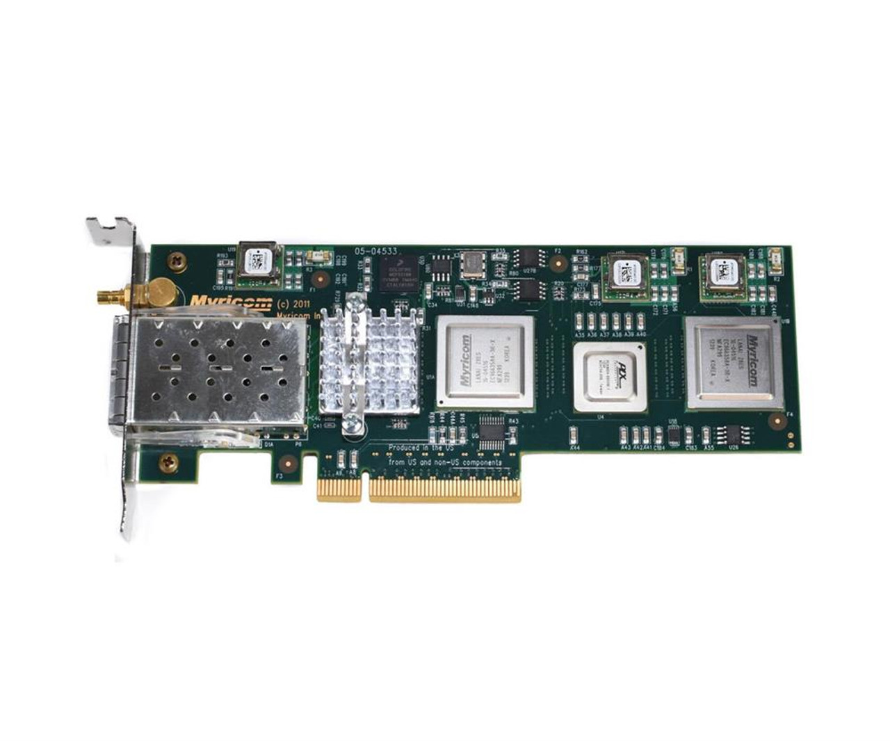 10G-PCIE2-8C2-2S-SYNC+SNF2 Myricom 10G-PCIE2-8C2-2S-SYNC 10Gigabit Ethernet Card - PCI Express 2.0 x8 - 2 Port(s) - Optical Fiber, Twinaxial - 10GBase-SR, 10GBase-LR - Plug-in