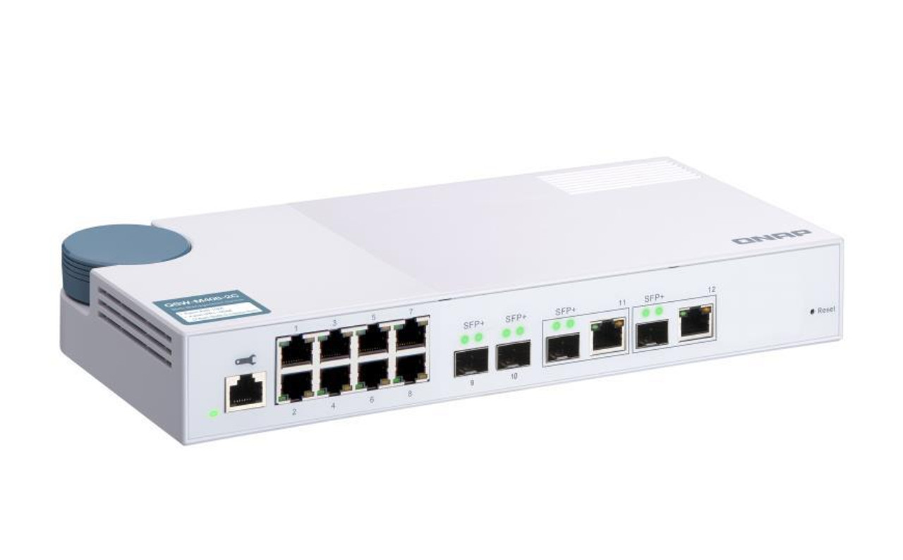 QSW-M408-4C QNAP QSW-M408-4C Ethernet Switch - 8 Ports - Manageable - 2 Layer Supported - Modular - Twisted Pair, Optical Fiber - (Refurbished)