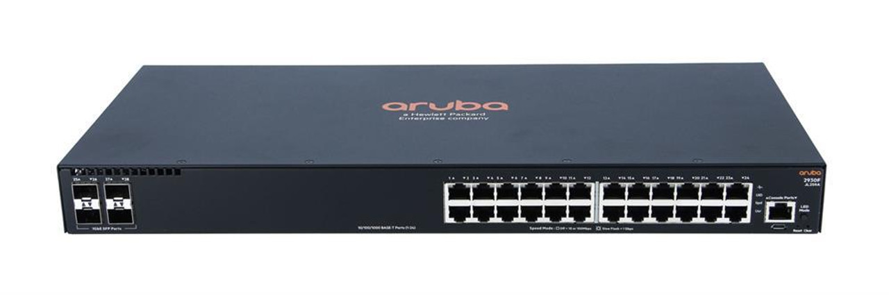 JL259A#AKM Aruba 2930F 24G 4SFP Switch - 24 Ports - Manageable - 3 Layer Supported - Modular - 4 SFP Slots - Twisted Pair, Optical Fiber - 1U High -
