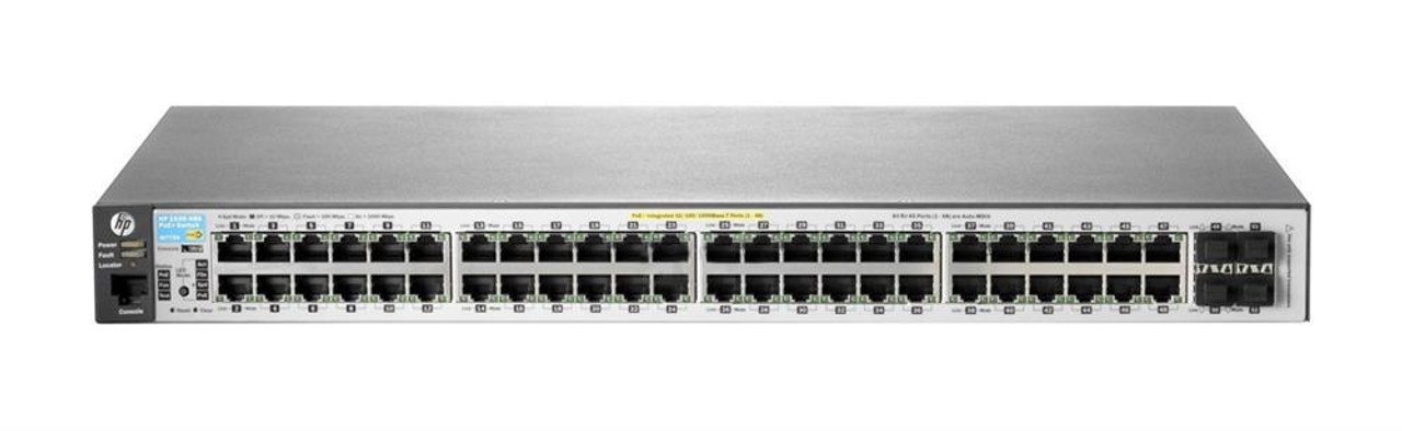 J9772A#AC3 HP Aruba 2530 48G 48-Ports PoE+ Switch (Refurbished)