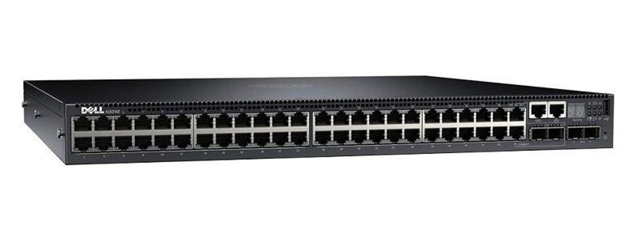 0WYWXP Dell N2048p 48-Ports 10/100/1000Mbps RJ-45 PoE+ Manageable Layer2 Rack-mountable Switch with 2x SFP+ Ports (Refurbished)