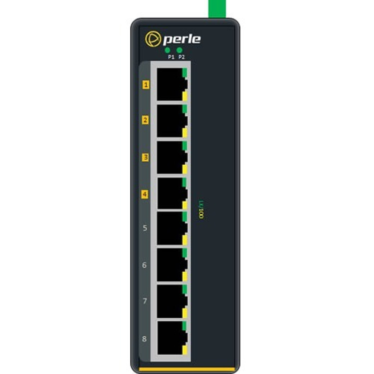 07011500 Perle IDS-108FPP-XT 8-Ports 100Base-TX Industrial Ethernet Switch with 4-Ports PoE+ Ports (Refurbished)