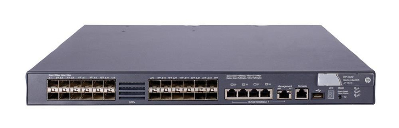 JC102B#0D1 HP Aruba 5820X 24XG 24-Ports Gigabit Ethernet SFP+ Switch (Refurbished)