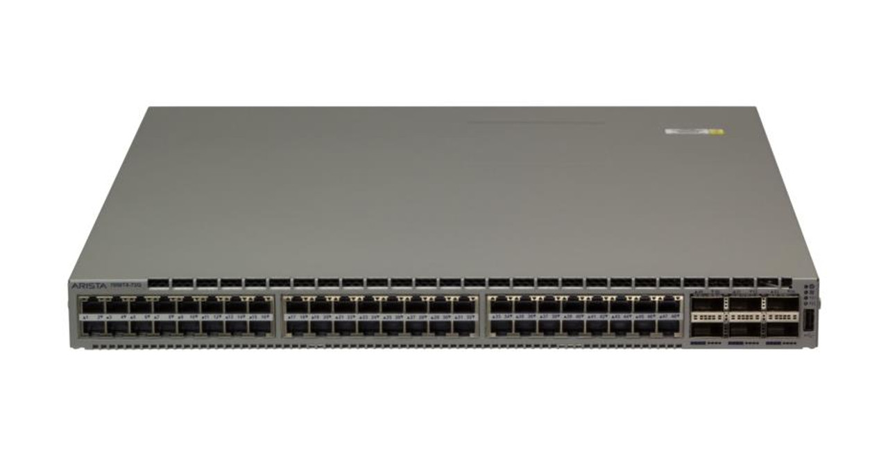 DCS-7050TX-72Q-F Arista Networks 7050X 48X Rj45 (1/10Gbase-T) And 4X Qsfp+ Switch (Refurbished)