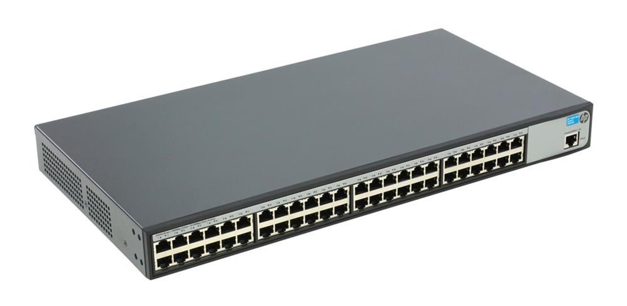 JG914AR HP 1620-48G 48-Ports RJ-45 Gigabit Ethernet Switch Refurbished 48 Network Manageable Twisted Pair 2 Layer Supported 1U High Rack-mountable