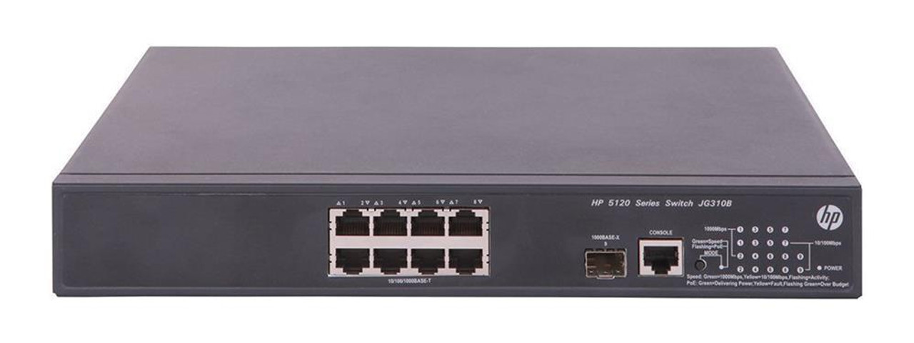 JG310B#AC4 HP 5120 8G 8-Ports PoE+ (65W) SI Switch BR en (Refurbished)