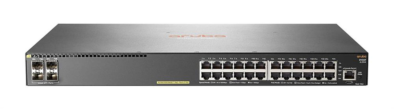 JL256A#0D1 HP Aruba 2930F 48G 48-Ports PoE+ 4SFP+ Switch (Refurbished)