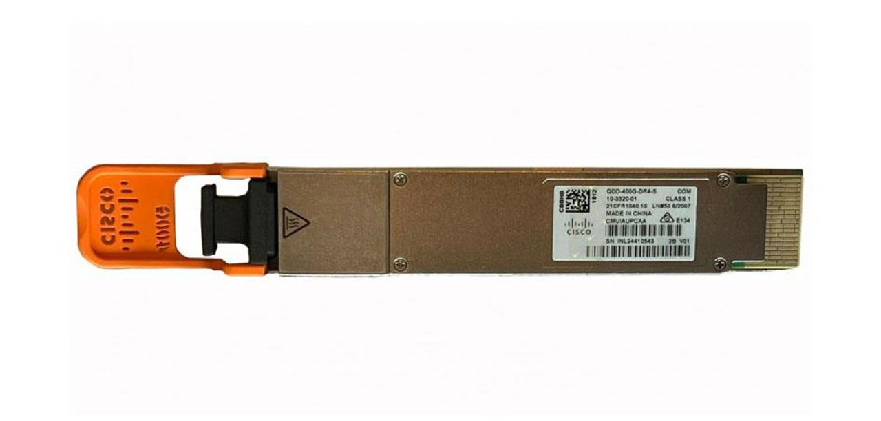 QDD-400G-DR4-S Cisco 400Gbps 400GBase-DR4 Single-mode Fiber 500m 1310nm MPO Connector QSFP Tranceiver Module