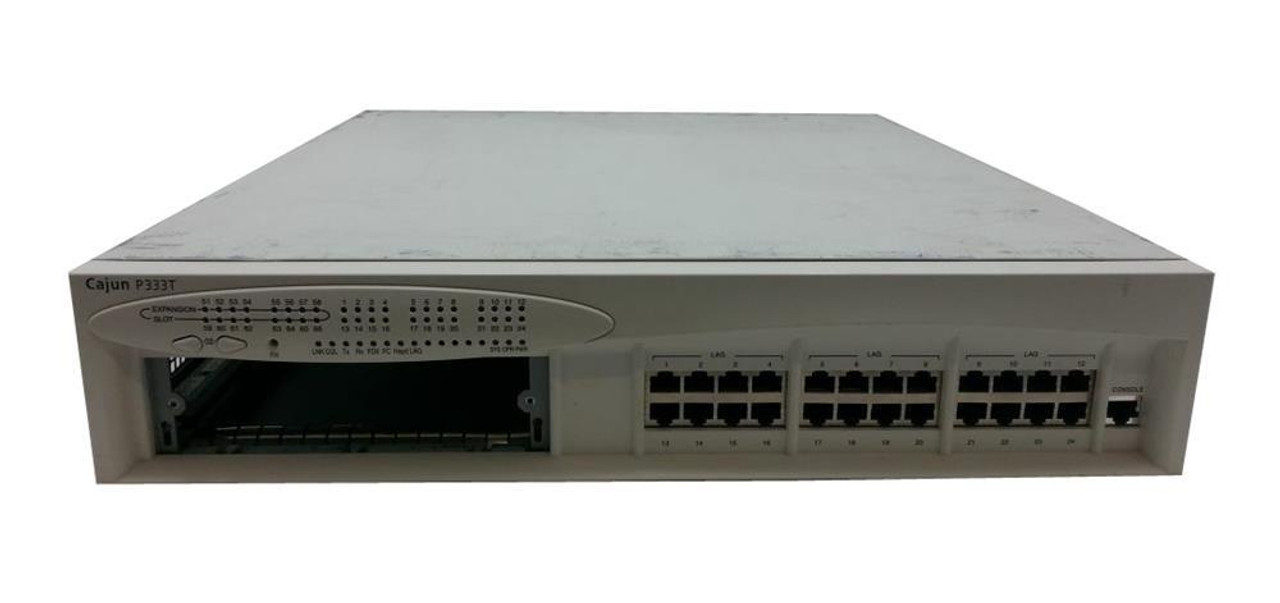 P333T-48V Alcatel Cajun P333T 48V 24 Port Switch With X330Stk Module (Refurbished)