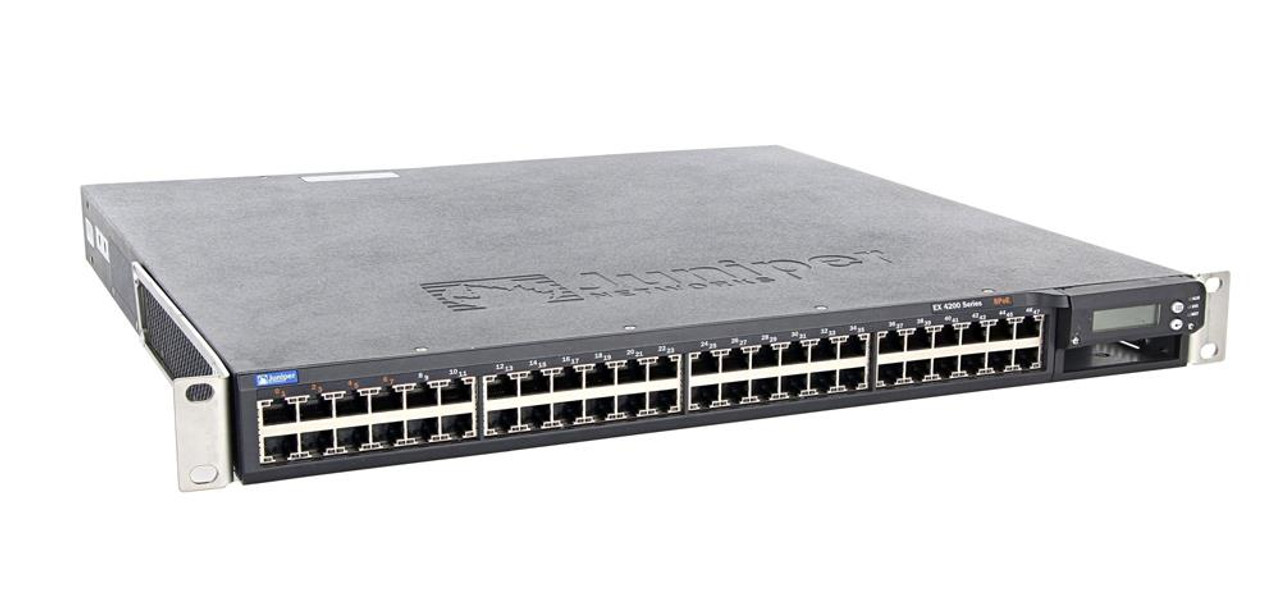 EX4200-48T-E Juniper EX4200 48-Ports 10/100/1000Base-T Ethernet Switch with  8x PoE Ports and 320Watt AC Power Supply (Refurbished)