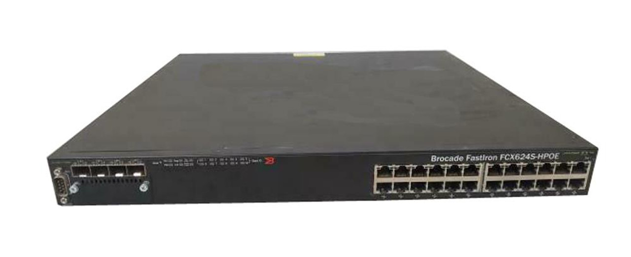 80-1002387-02 Brocade Fastiron 24 Port Gigabit POE Ethernet Switch 10Gb XFP U (Refurbished)