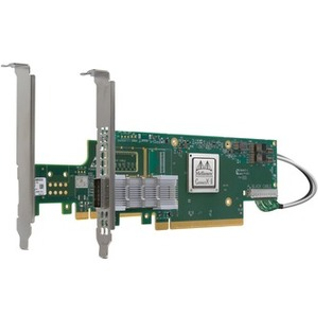 MCX653105A-EFAT NVIDIA ConnectX-6 VPI Adapter Card HDR100 EDR InfiniBand and 100GbE Single-Port QSFP56 PCIe3.0/4.0 Socket Direct 2x8 in a Row Tall Bracket