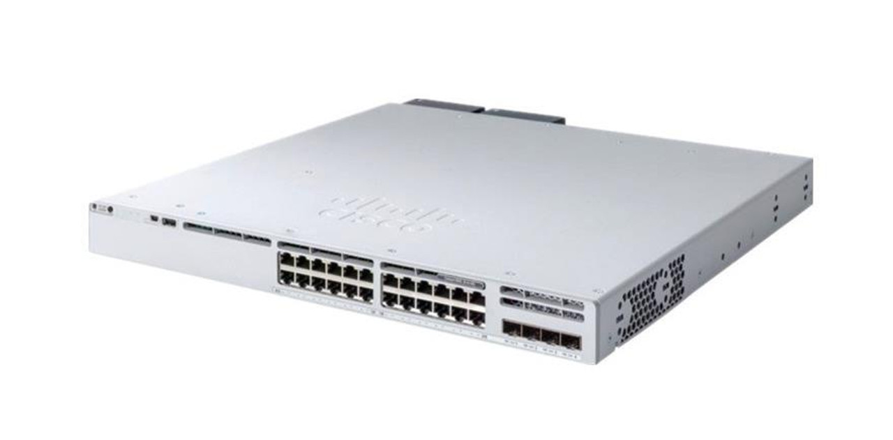 C9300L-24P-4G-A Cisco Catalyst C9300l Managed L3 Switch 24 Poe+ Ethernet Ports & 4 1-gigabit Uplink Ports (Refurbished)