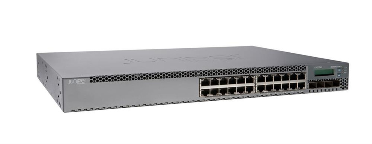 EX3300-24P-POE Juniper EX3300 24-Ports 10/100/1000Base-T Layer 3 Switch  with 4 SFP+ uplink ports (Refurbished)