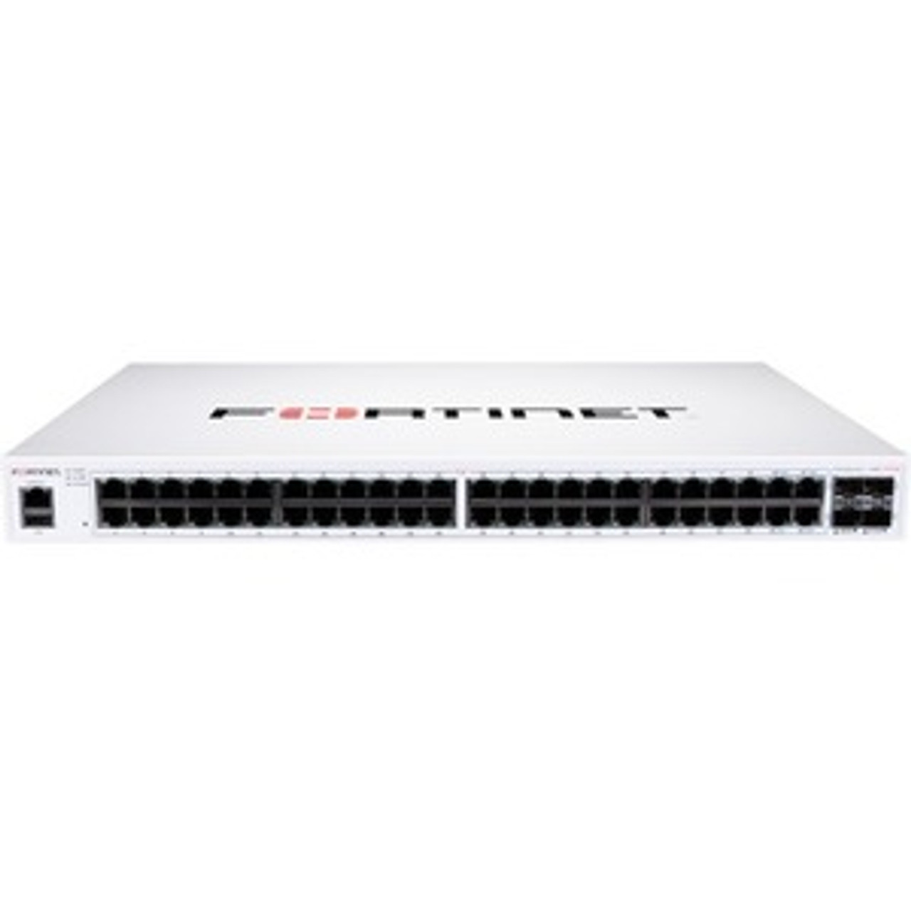 FS-148F-FPOE Fortinet FortiSwitch 148F-FPOE L2+ Management Switch with 48x Gigabit Ports + 4x SFP+ Ports + 1x RJ45 Console Port (Refurbished)
