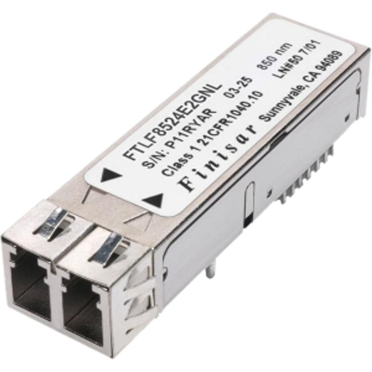 FTLF8524E2KNL Finisar 4.25Gbps 4.25GBase-TX-RX Multi-Mode Fiber 500m 850nm Duplex LC Connector SFF Transceiver Module