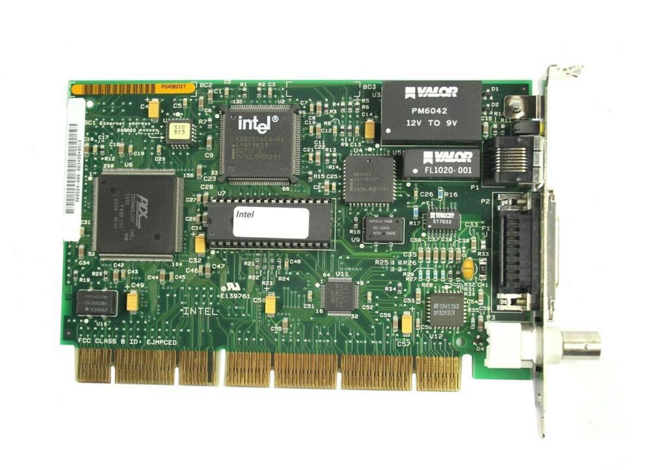 PCLA8215A Intel EtherExpress PRO Single-Port RJ-45 10Mbps BNC ISA Network Adapter