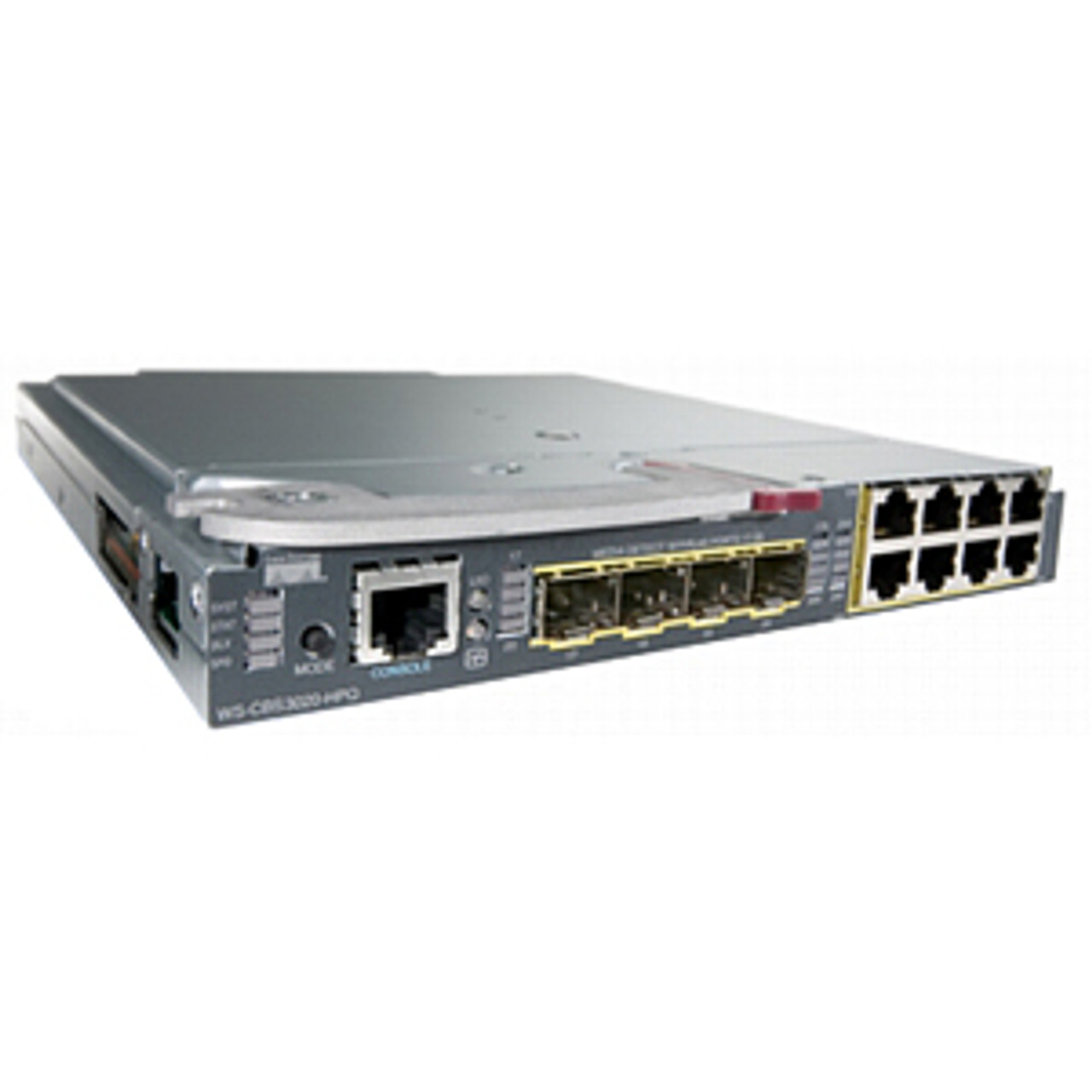 WS-CBS3020-HPQ Cisco Catalyst 8-Ports 10/100/1000Base-T RJ-45 Manageable Layer2 Blade Switch 3020 with 4x Shared SFP Slots (Refurbished)