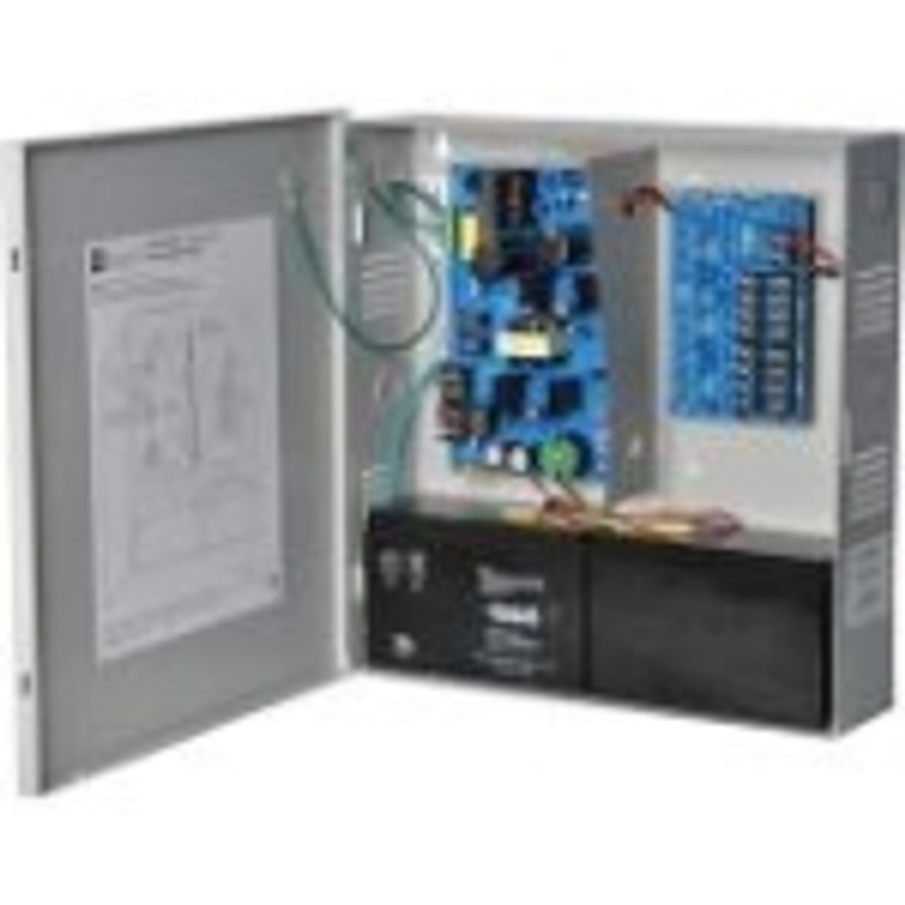 SMP7PMP8CB Altronix 8 PTC Outputs Supervised Power Supply/Charger. 12/24VDC @ 6A. Grey Enclosure 110 V AC Input Voltage Wall Mount