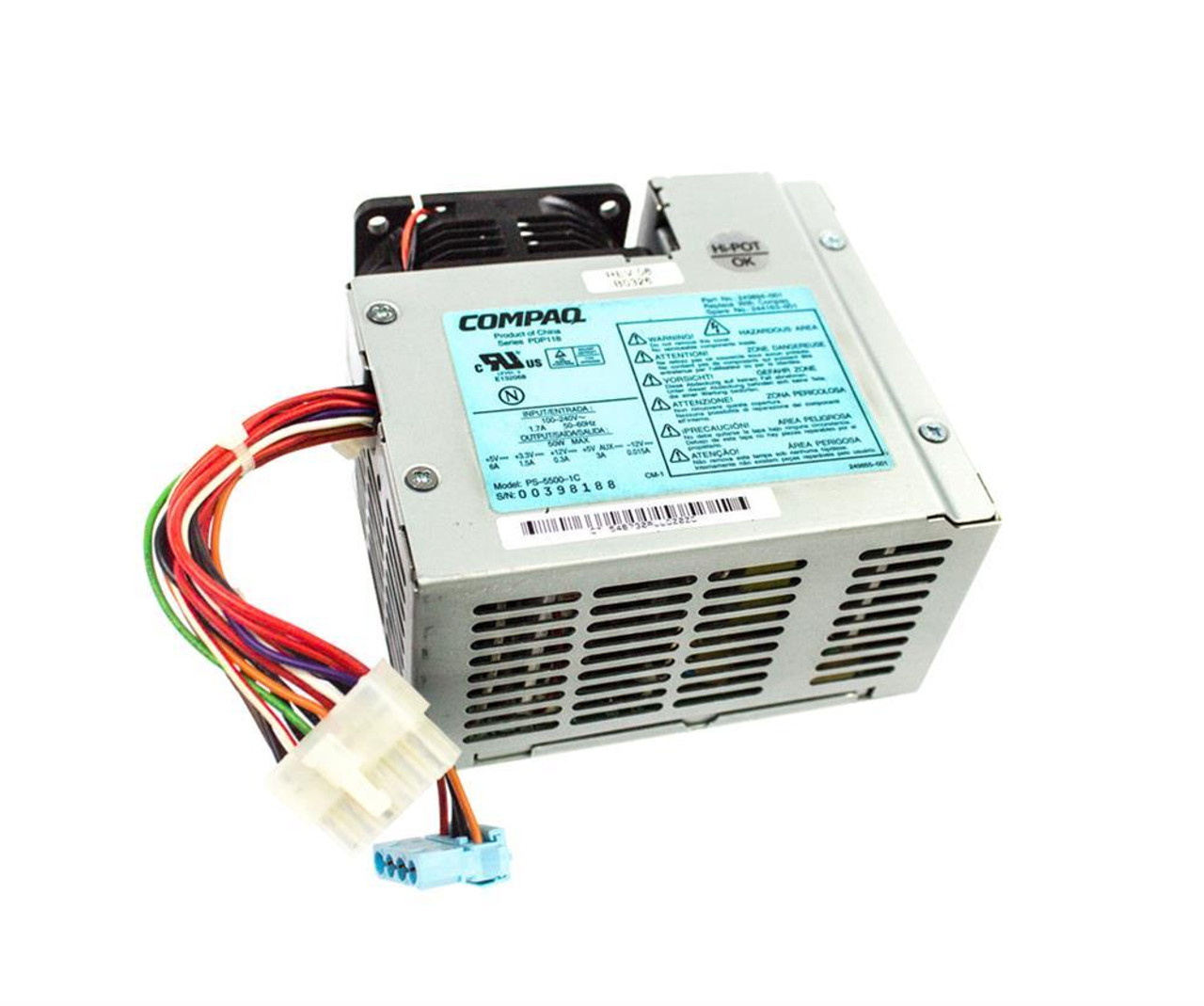244163-001N HP 50-Watts ATX Power Supply for EVO D500U/ D510U Desktop System