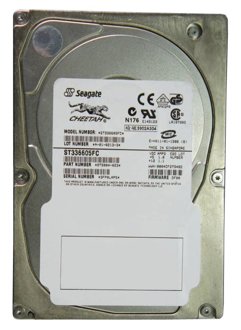 ST336605FC Seagate Cheetah 73LP 36.7GB 10000RPM Fibre Channel 2Gbps 4MB Cache 3.5-inch Internal Hard Drive