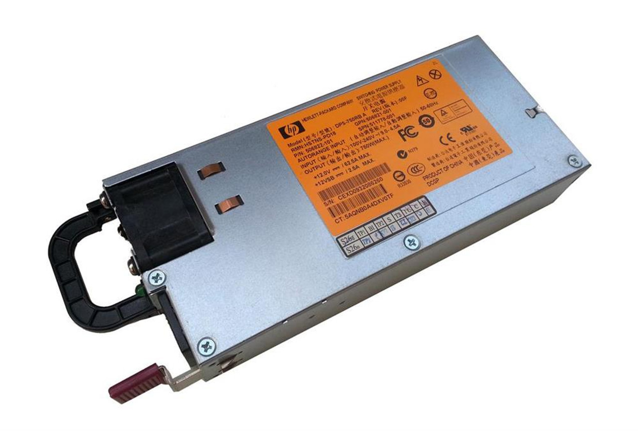 512327R-B21 HP 750-Watts Common Slot High Efficiency Redundant Hot Swap Switching Power Supply for ProLiant DL380 385 and ML370 G6 Server