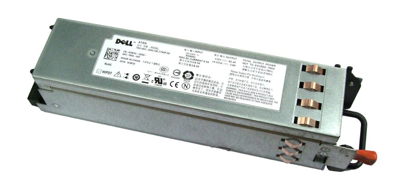 7001072-Y000 Dell 750-Watts Power Supply for PowerEdge 2950