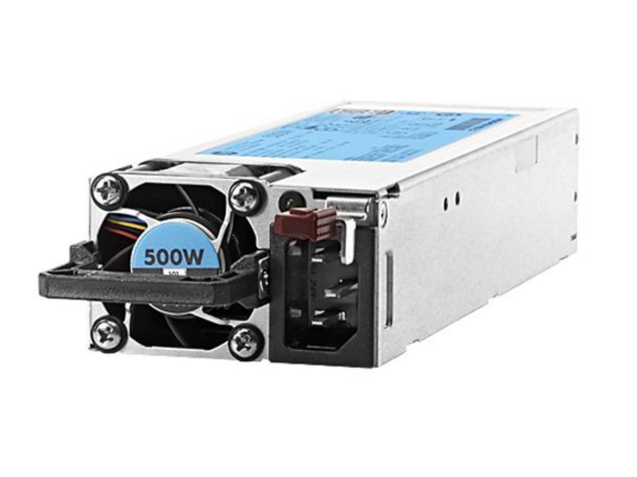 723597-B21 HP 500-Watts Flex Slot Platinum 80Plus Redundant Hot Swap Power Supply for ProLiant DL360/ DL380/ ML350 Gen9 Server