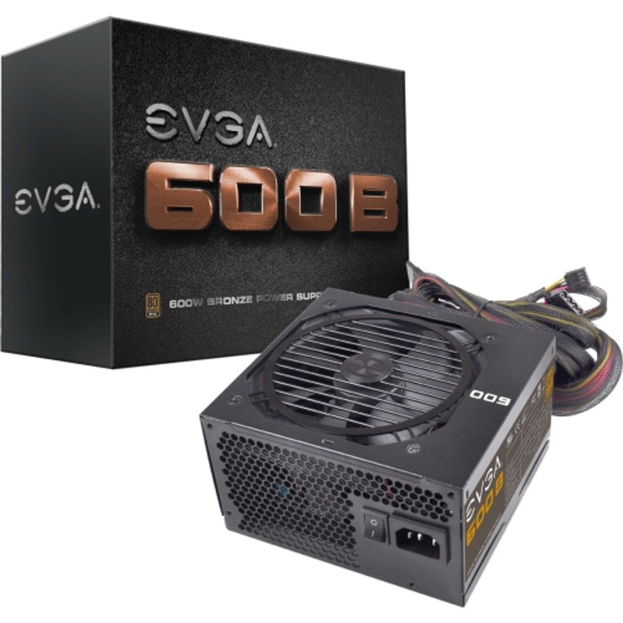 100-B1-3600-KB EVGA 600-Watts ATX12V & EPS12V 80 Plus Bronze Power Supply