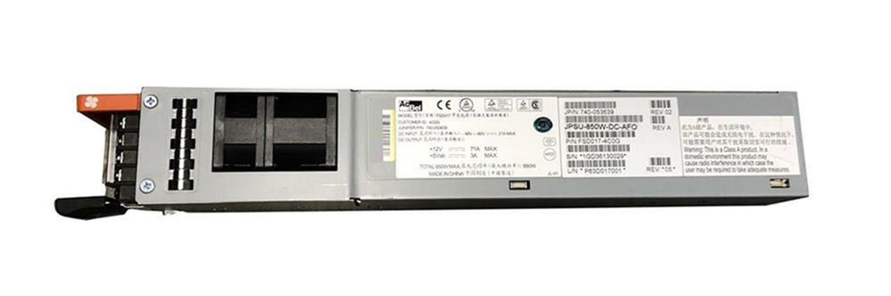 JPSU-850-DC-AFI Juniper Networks 850-Watts DC Power Supply for QFX5100-96S (Refurbished)