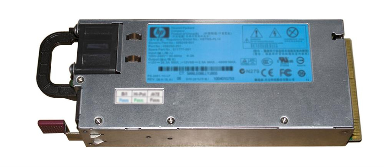 535684R-B21 HP 460-Watts 12V AC Hot Swap High Efficiency Platinum Power Supply for ProLiant BL280C/BL460C/BL280C G6 Server