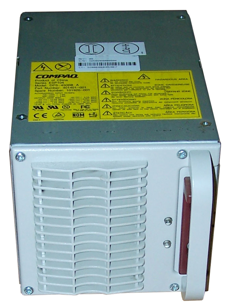 101920-001N HP 450-Watts 100-240V AC Redundant Hot Swap Power Supply with Active PFC for ProLiant DL580 G1 Server