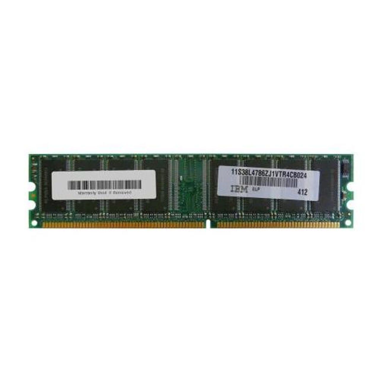38L4786 IBM 256MB PC2100 DDR-266MHz non-ECC Unbuffered CL2.5 184-Pin DIMM 2.5V Memory Module