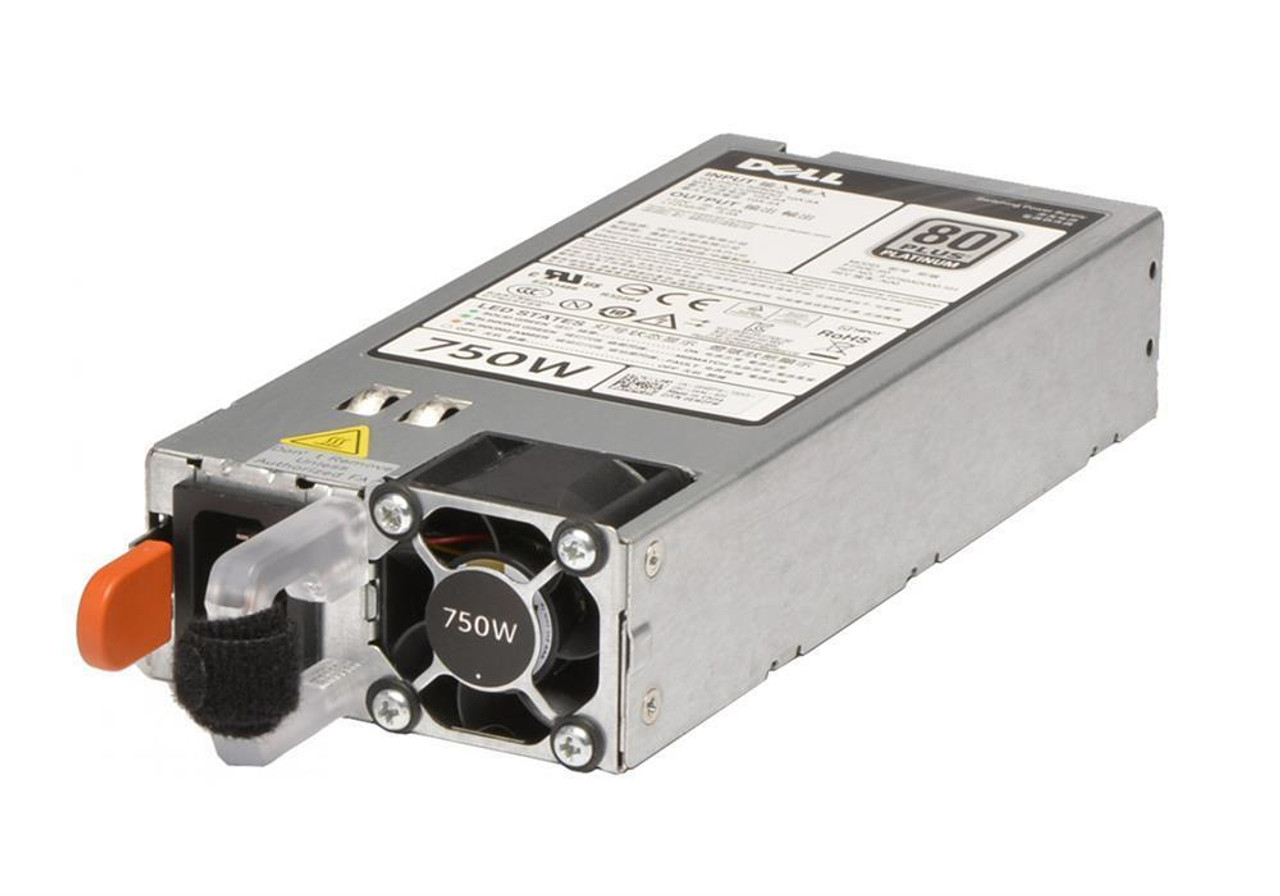 F5XWV Dell 750-Watts 80 Plus Platinum Hot Plug Power Supply for PowerEdge R530 R630