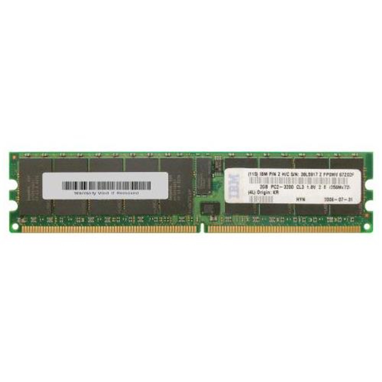 38L5917 IBM 2GB DDR2 Registered ECC PC2-3200 400Mhz 1Rx4 Server