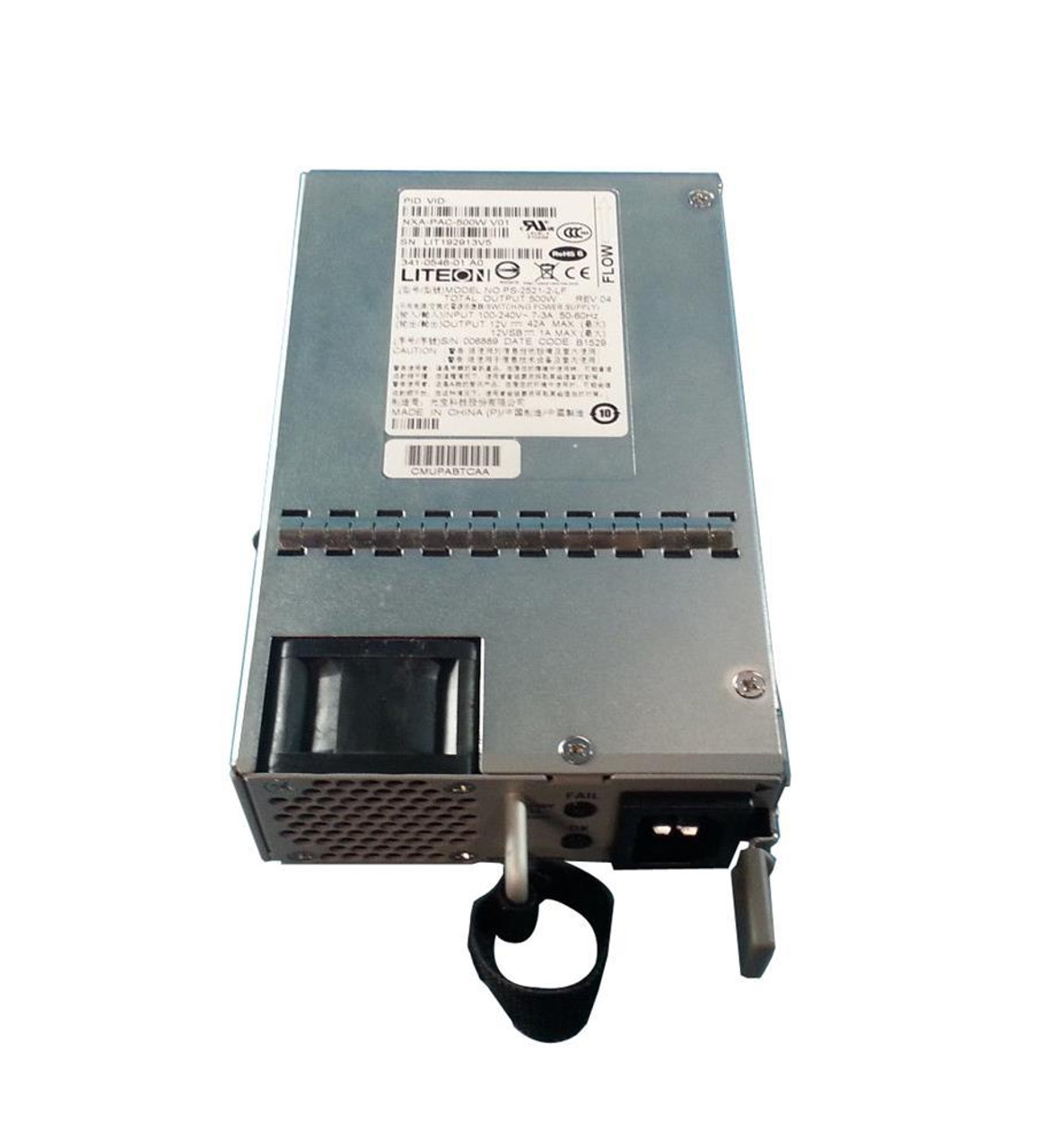 NXA-PHV-500W Cisco 500-Watt 120 V AC, 230 V AC, 192 V DC, 400 V DC Input Voltage 94% Efficiency Power Supply (Refurbished)