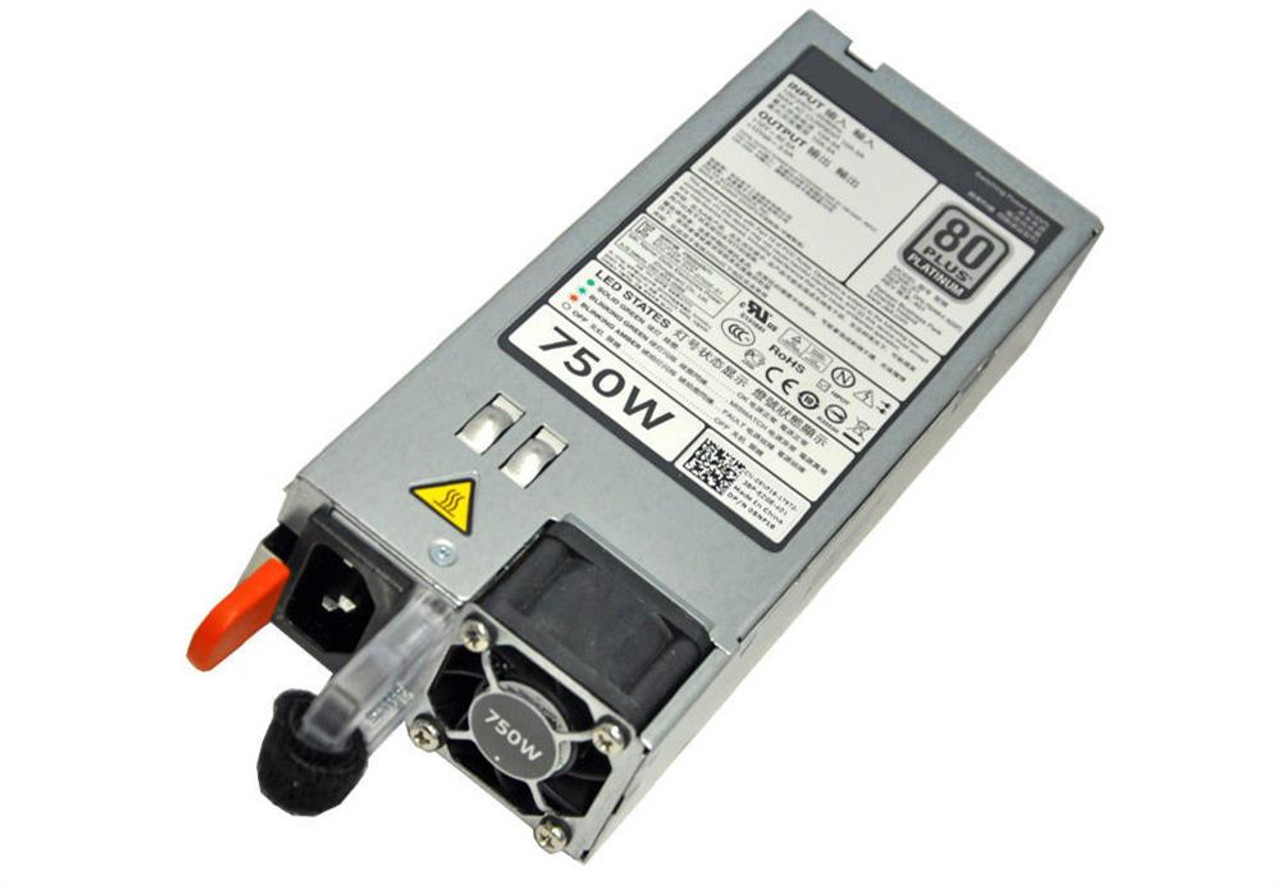 D750E-S1 Dell 750-Watts 80 Plus Platinum Hot Plug Power Supply for PowerEdge R320 R420 R620