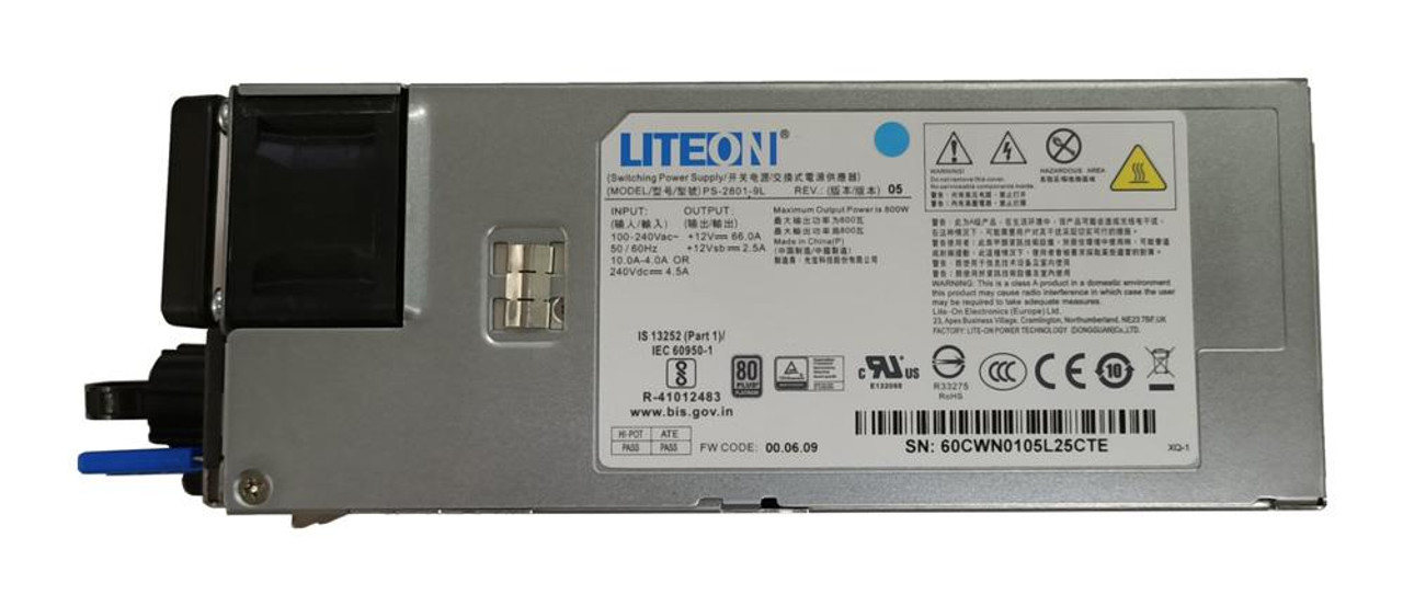 PS-2801-9LR Lite On 800-Watts Power Supply
